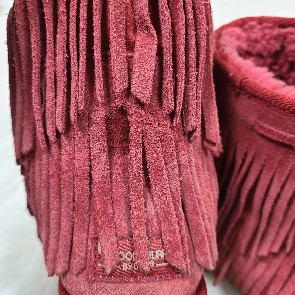 Koolaburra By Ugg Suede Tiered fringe Boots - Picture 12 of 13